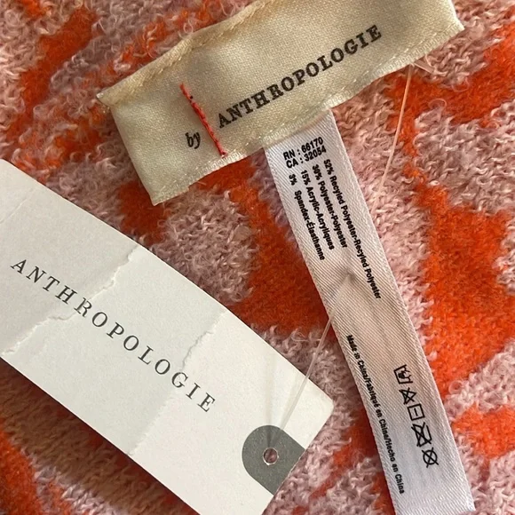 Orange & Pink Winter Hat from Anthropologie. - Picture 3 of 4